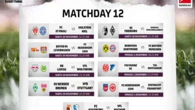 Jadwal dan juga Link Nonton Bundesliga Matchday 12