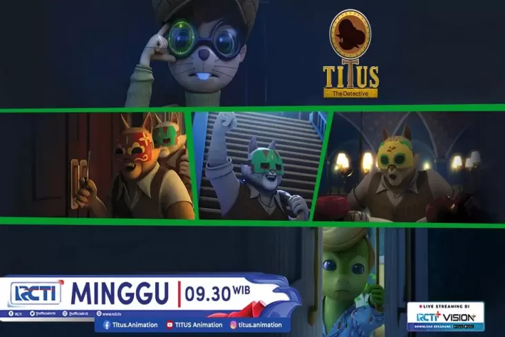 Titus The Detective Eps. THE MASKED VILLAIN, Tayang dalam tempat RCTI, Hari Akhir Pekan 15 Desember 2024, Jam 09.30 Waktu Waktu Pagi