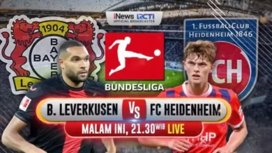 Bayer Leverkusen vs FC Heidenheim, Besok Waktu senja Waktu 21.30 Waktu Indonesia Barat Live di tempat tempat iNews