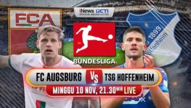 FC Augsburg vs TSG Hoffenheim di tempat di Bundesliga Waktu senja Ini, Jam 21.30 Waktu Indonesia Barat Live di dalam area iNews!