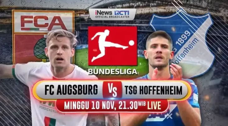 FC Augsburg vs TSG Hoffenheim di tempat di Bundesliga Waktu senja Ini, Jam 21.30 Waktu Indonesia Barat Live di dalam area iNews!