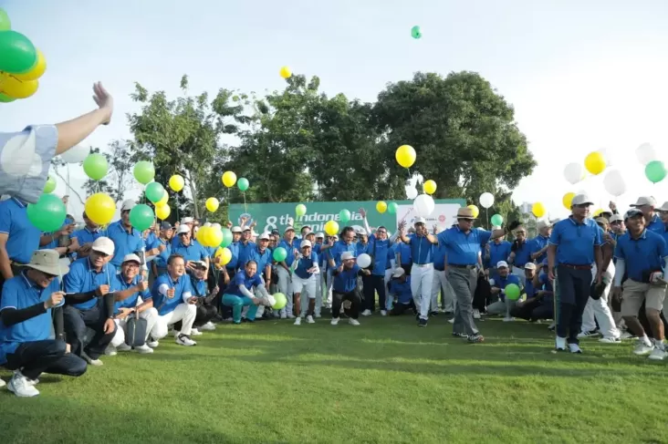 Pegolf Senior Seluruh Indonesia Adu Kemampuan di area tempat 8th Indonesia Senior Cup Golf Tournament 2024