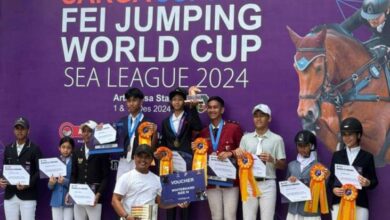 Narantraya Jeihan, Bintang Muda Berkuda Indonesia Bersinar di dalam area FEI Jumping World Cup Sea League 2024