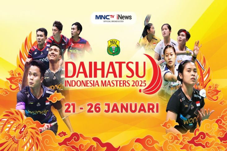 Saksikan Turnamen Daihatsu Indonesia Masters 2025, LIVE di area area MNCTV