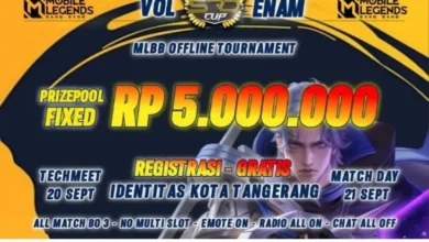 GAMES+ Arcade Meriahkan Turnamen Komunitas Mobile Legends SRD CUP VOL 6 pada Tangerang