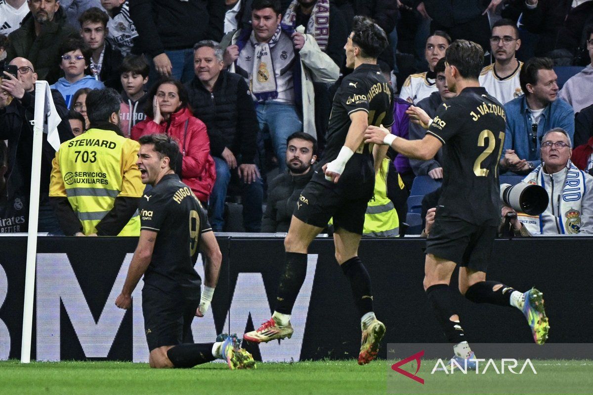 Valencia curi kemenangan 2-1 pada waktu melawat ke kandang Real Madrid