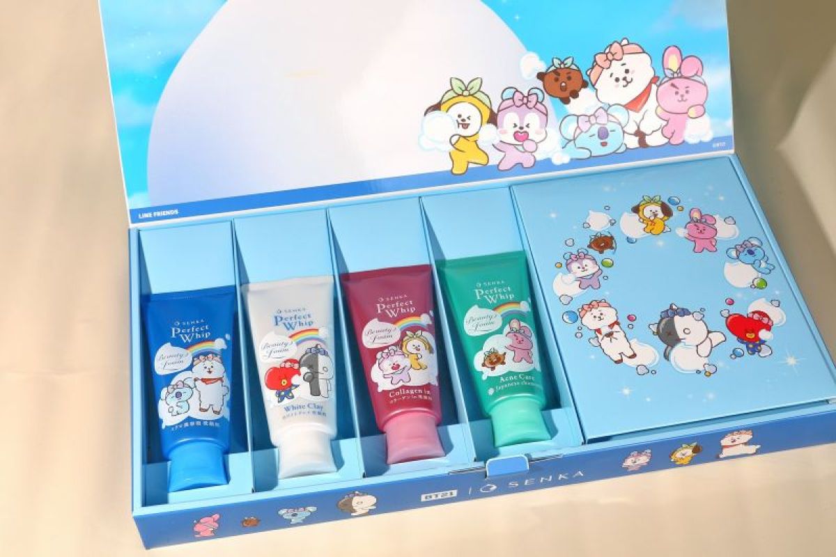 Bekerjasama Senka – BT21 hadirkan pembersih wajah dengan desain khusus