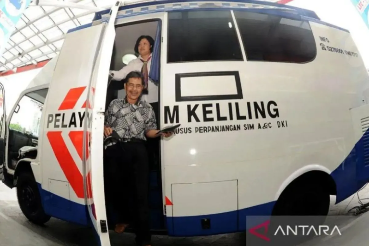Sabtu, layanan SIM keliling tersedia dalam area lima lokasi DKI DKI Ibukota