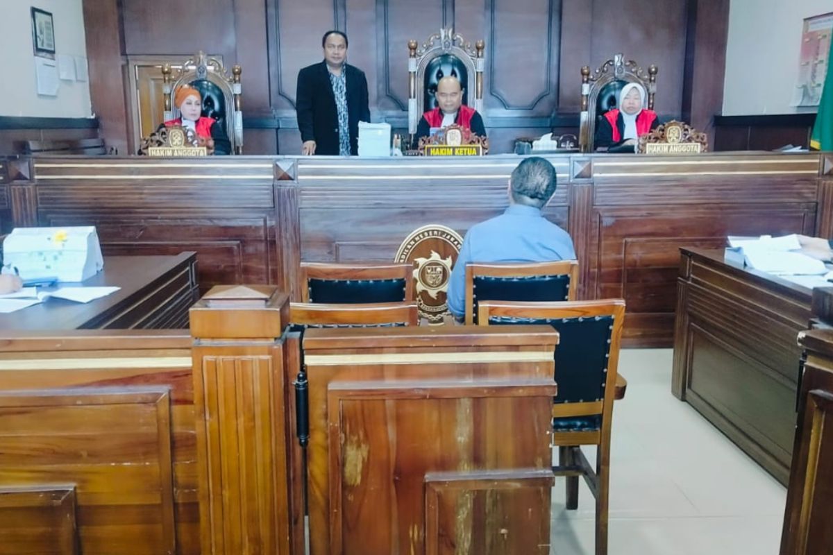 Pemalsuan sertifikat, dua mantan pegawai BPN jadi saksi di dalam tempat PN Jakut