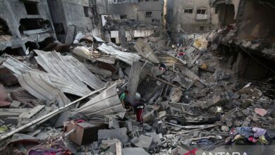 Serangan udara negara tanah Israel tewaskan 92 warga Palestina dalam area Jalur Daerah Kawasan Gaza