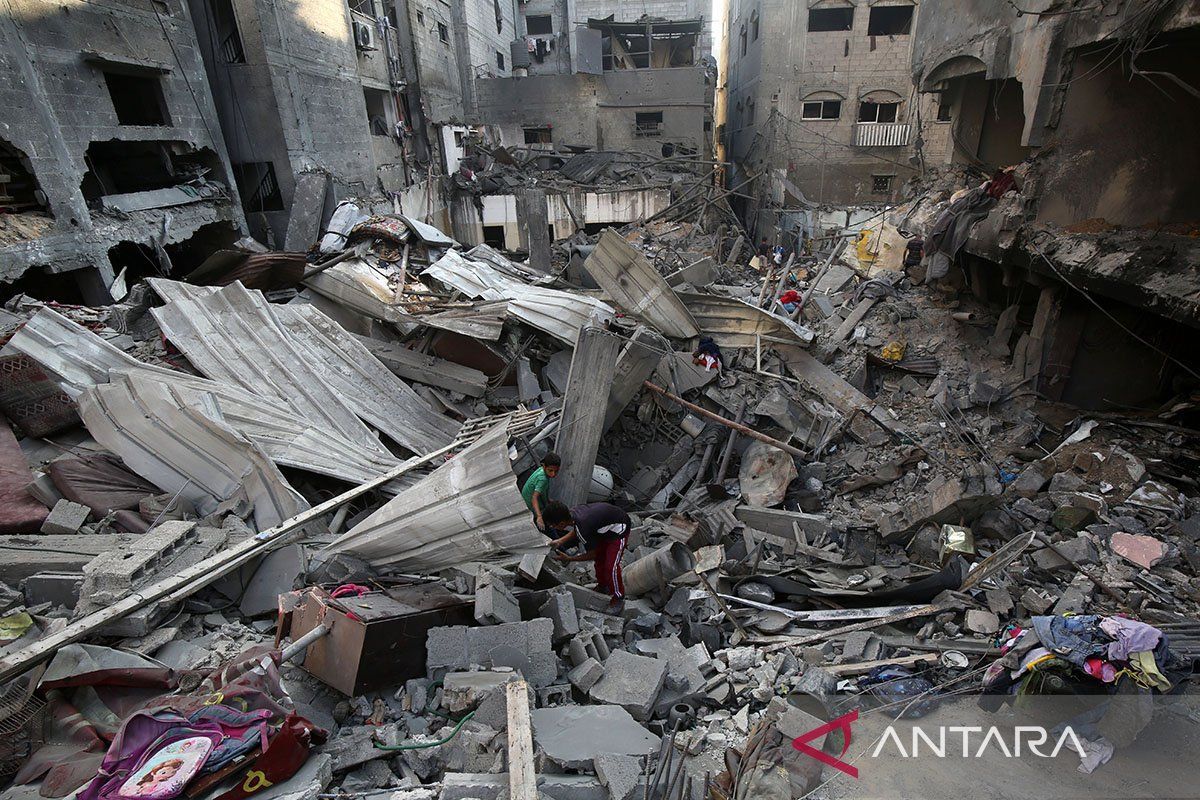 Serangan udara negara tanah Israel tewaskan 92 warga Palestina dalam area Jalur Daerah Kawasan Gaza