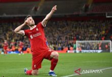 Lirik chant Diogo Jota yang digunakan mana merebak pada tribun Liverpool