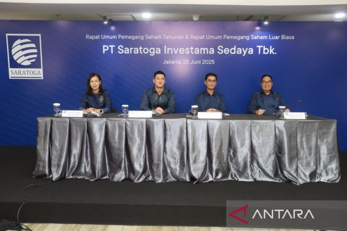 Saratoga tebar dividen Rp200 miliar dari buku tahun 2024