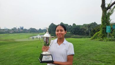 Bianca sumringah raih penghargaan perdana pada Medco-Pondok Indah golf amatir