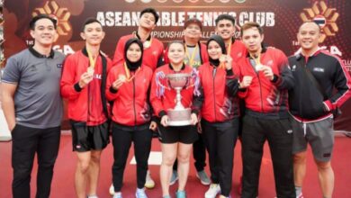 Klub tenis meja Arwana Jaya raih peringkat di dalam tempat perlombaan antarklub ASEAN