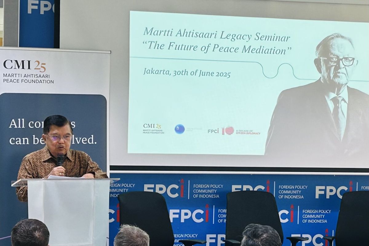 Jusuf Kalla soroti pentingnya ‘rasa percaya’ pada mediasi perdamaian