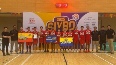 Timnas bola basket U-15 putra juara SIYBO pada Singapura