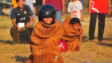 Sejarah lomba balap karung ketika perayaan 17 Agustus