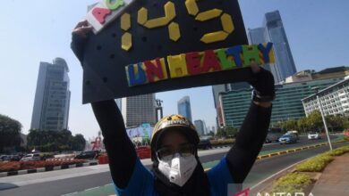 Level udara DKI sedang, tapi kelompok sensitif perlu pakai masker