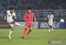 Indonesia U-23 tertinggal 0-1 dari Korea Selatan di dalam tempat putaran pertama