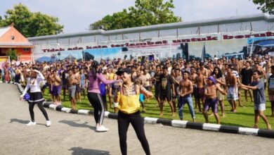 Warga Binaan Antusias ikuti Senam Rutin pada Lapas Kelas IIA Purwokerto