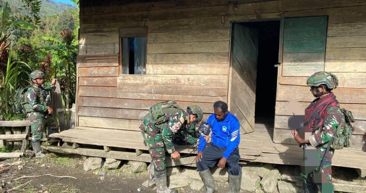 Jaya Sakti Sehat: Prajurit Yonif 113/JS Ketuk Pintu Warga Engganengga, Bawa Pelayanan Lingkup Bidang Kesehatan Hingga ke Pelosok Papua