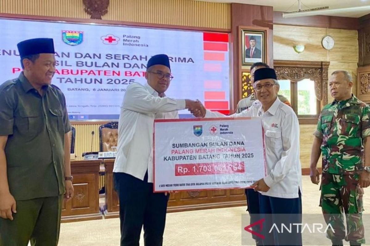 PMI Batang himpun Bulan Dana PMI Rp1,7 miliar