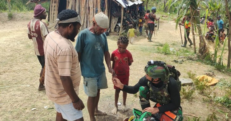 Satgas Yonif 113 Hadirkan Layanan Kemakmuran Gratis ke Intan Jaya