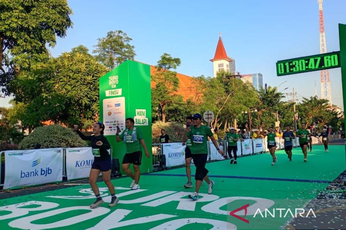 400-an partisipan Suroboyo 10K finis di di bawah 45 menit