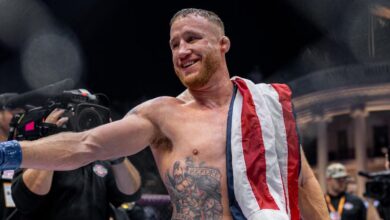 Justin Gaethje TKO juara kelas ringan Topuria pada UFC Freedom 250