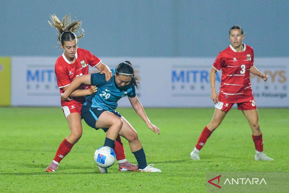 Timnas putri Indonesi ditahan imbang Kamboja 1-1