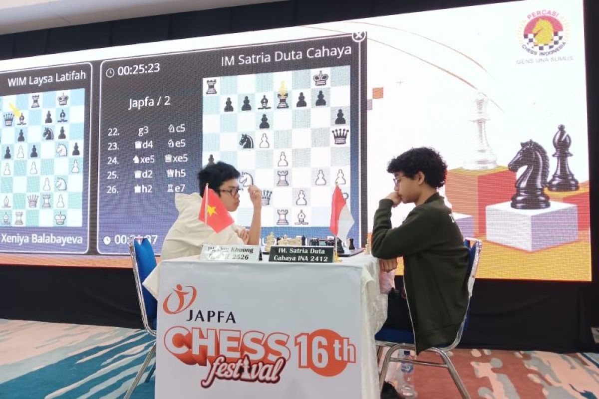 Satria Duta akui ketangguhan pecatur Vietnam ke JAPFA Chess Festival